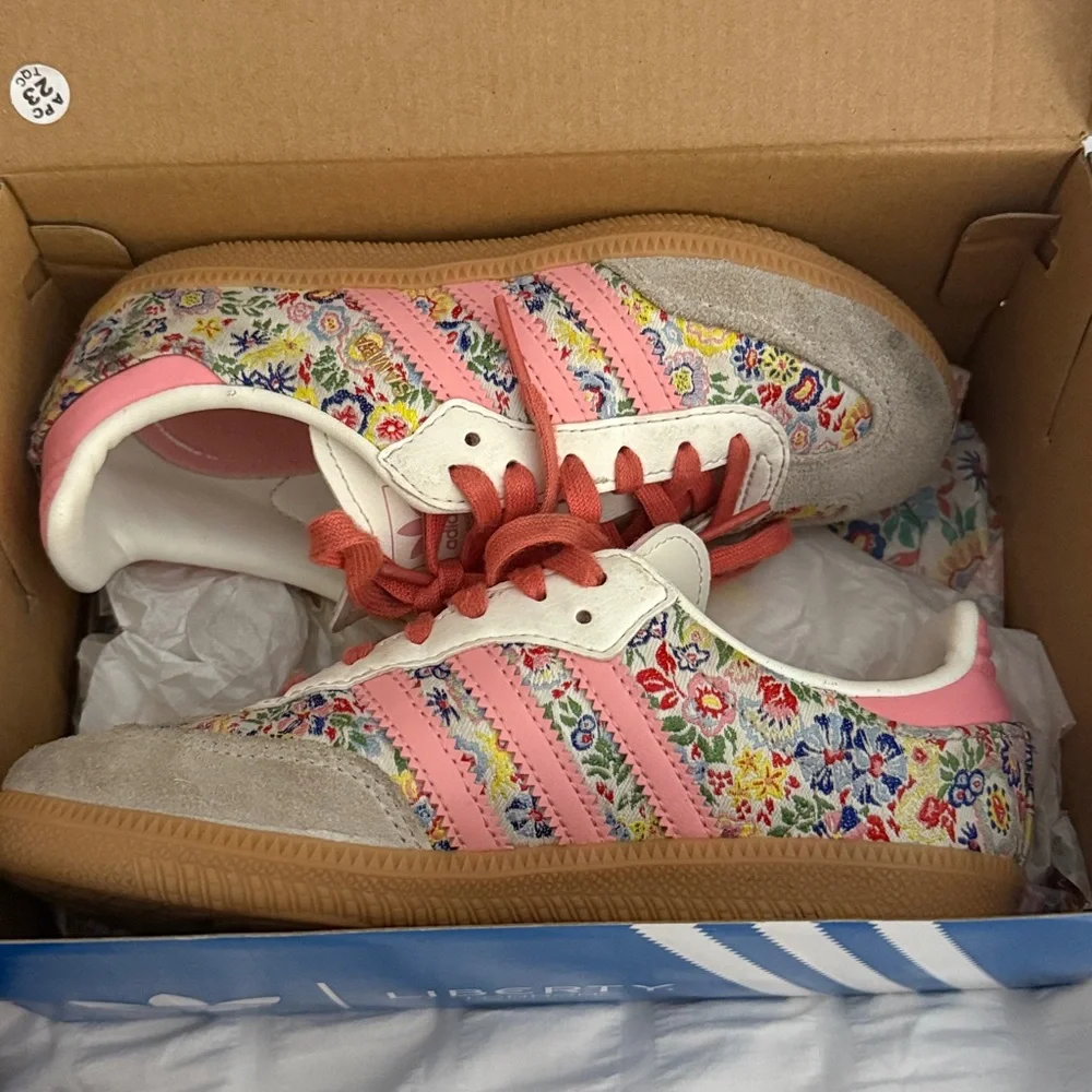 Adidas x Liberty of London Samba OG Girls Sneakers Floral Kids Collab